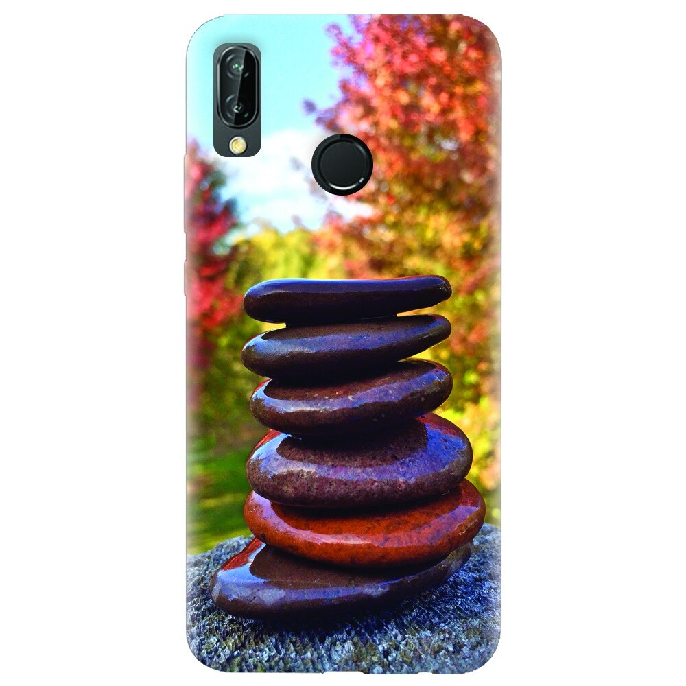 Husa silicon pentru Huawei P20 Lite, Stacking Stones