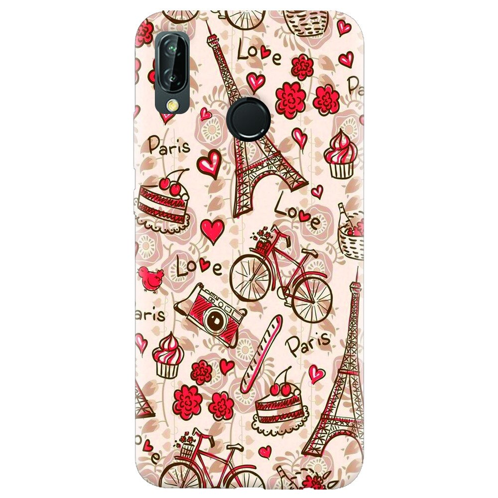 Husa silicon pentru Huawei P20 Lite, Paris Love