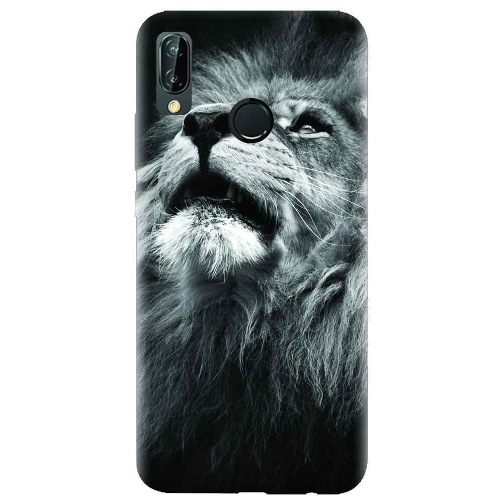 Husa silicon pentru Huawei P20 Lite, Majestic Lion Portrait