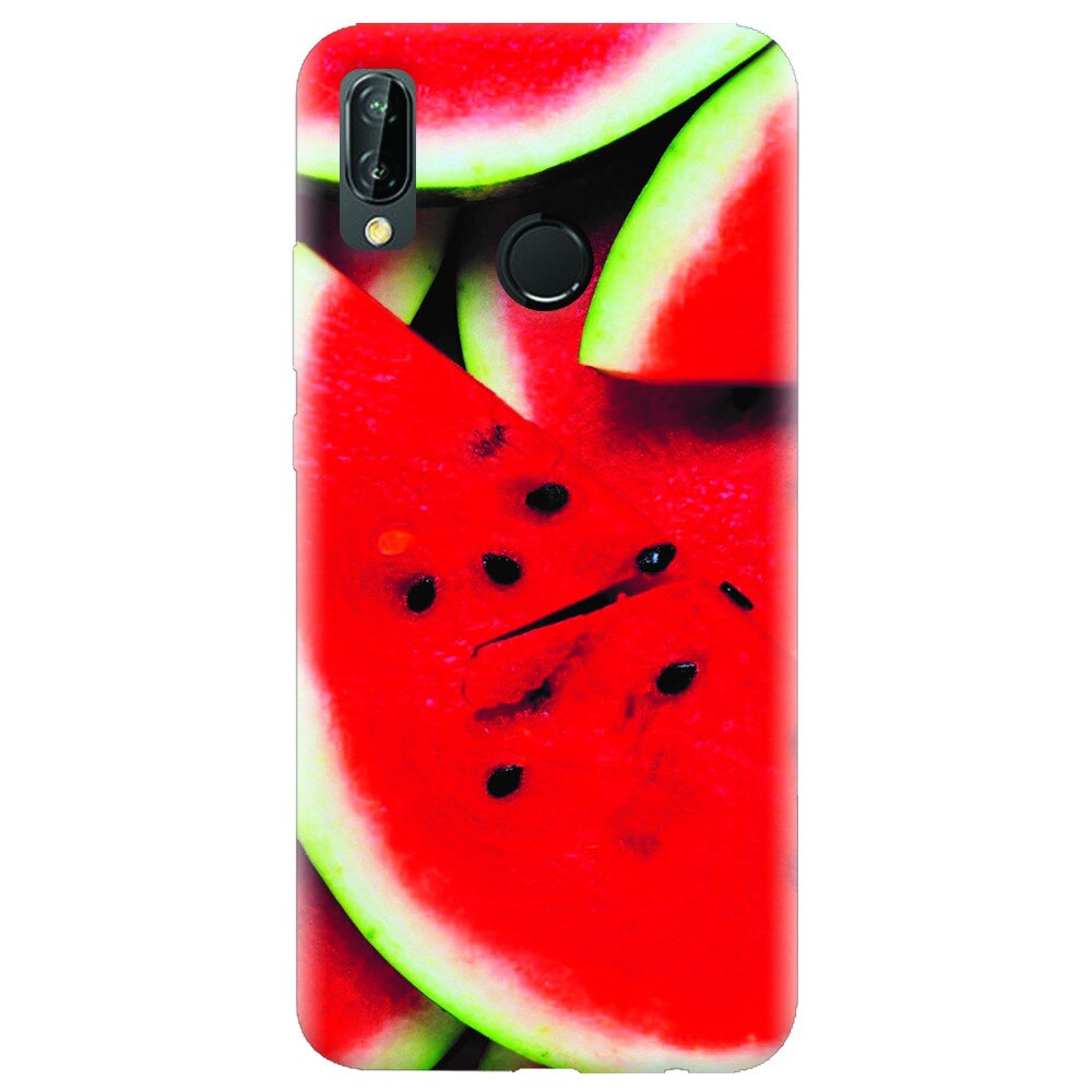 Husa silicon pentru Huawei P20 Lite, S Of Watermelon Slice