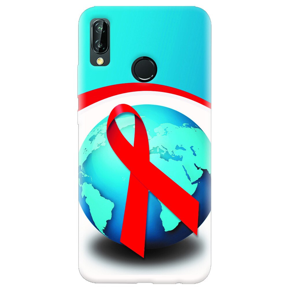 Husa silicon pentru Huawei P20 Lite, World Aids Day