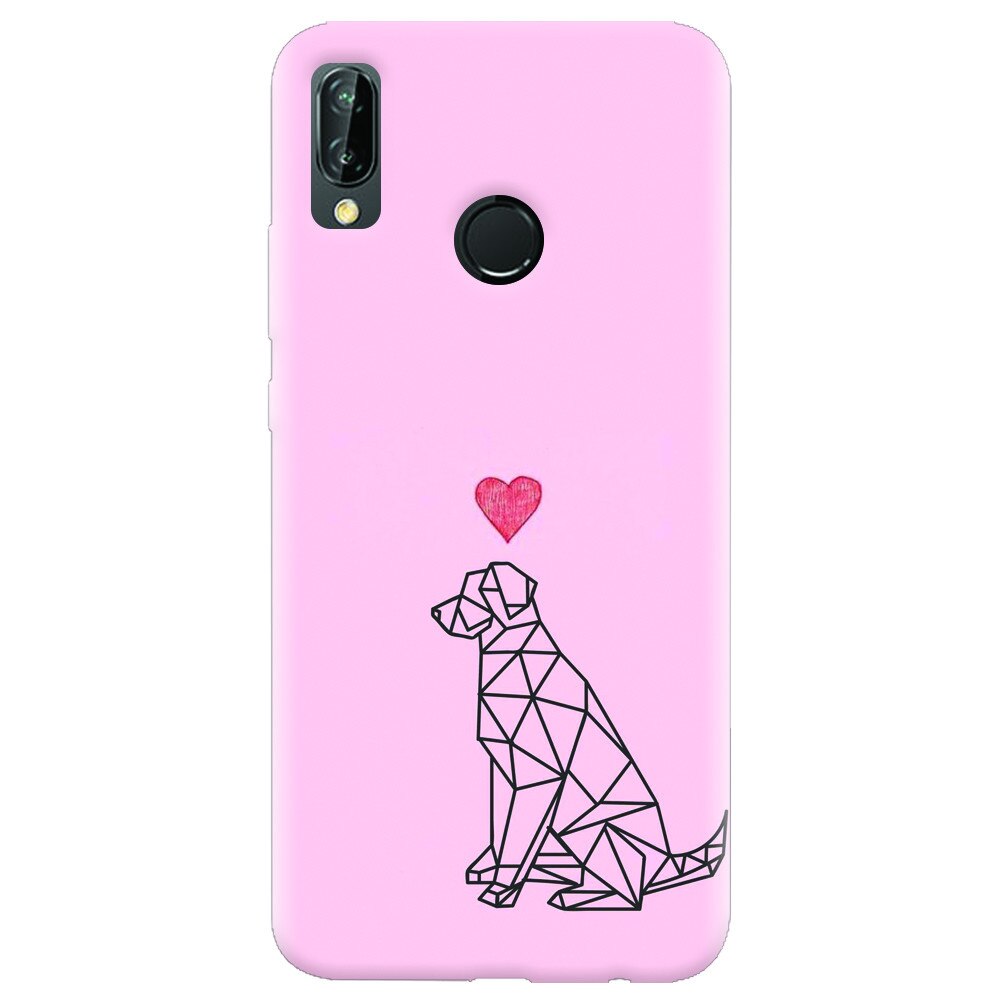 Husa silicon pentru Huawei P20 Lite, Love Dog