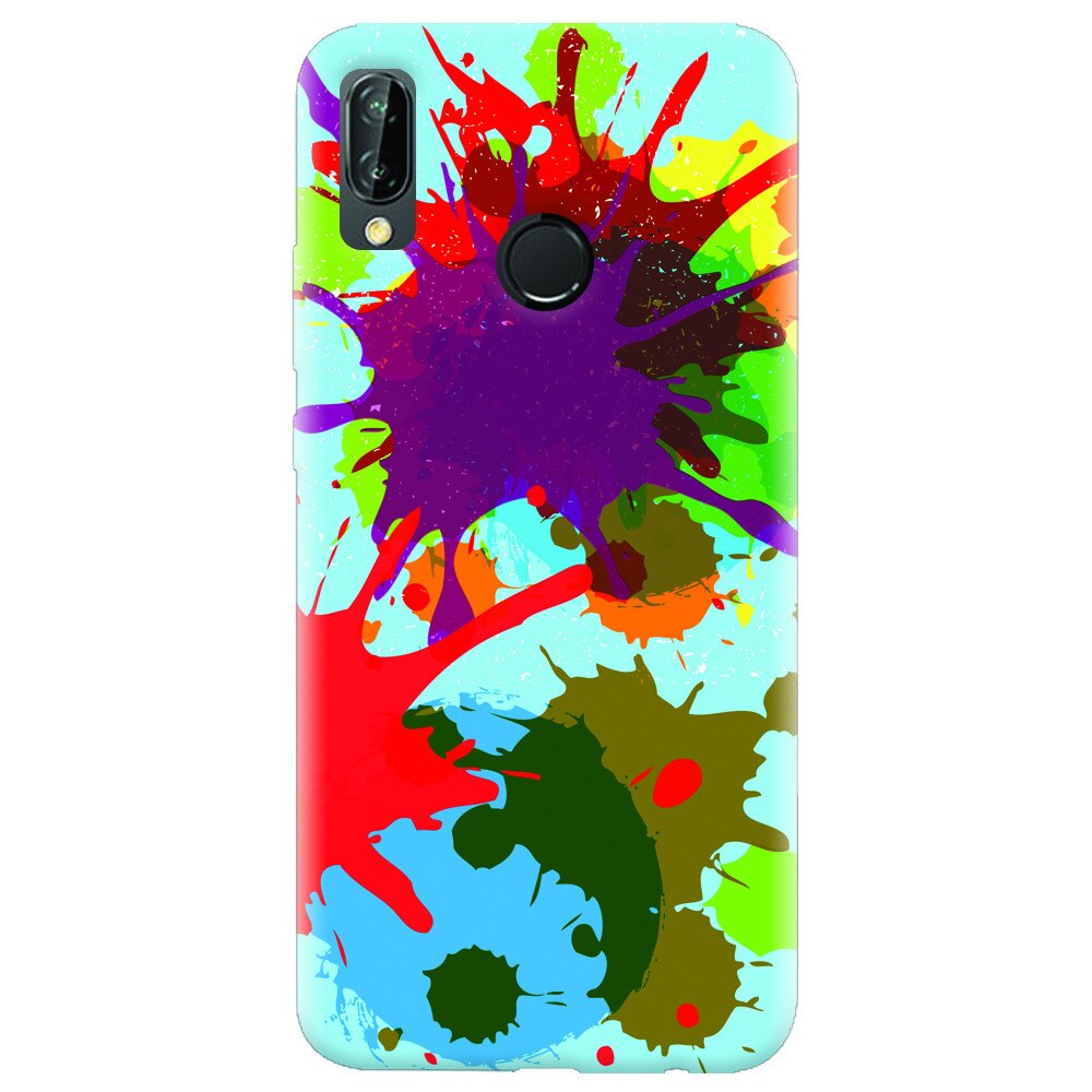 Husa silicon pentru Huawei P20 Lite, Holi Splash