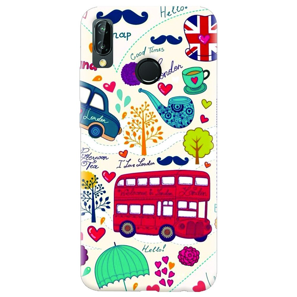 Husa silicon pentru Huawei P20 Lite, Welcome In London