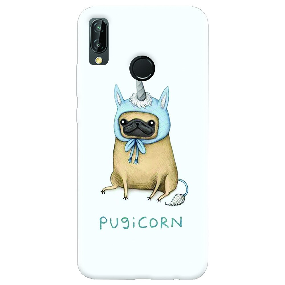 Husa silicon pentru Huawei P20 Lite, Pugicorn