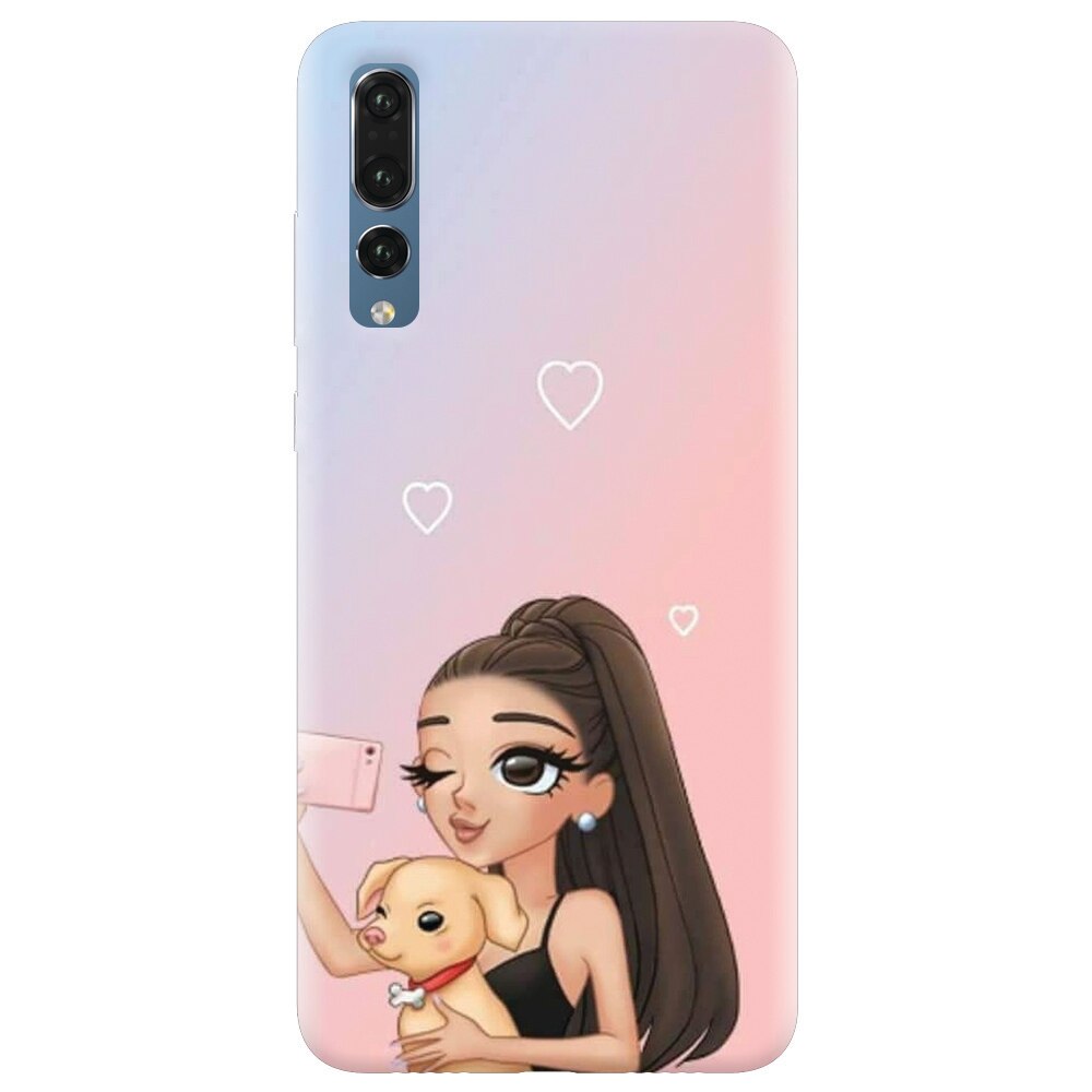Husa silicon pentru Huawei P20 Pro, Selfie With Sweet Dog