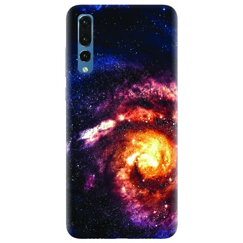 Husa silicon pentru Huawei P20 Pro, Spiral Galaxy Illustration Husa silicon pentru Huawei P20 Pro, Spiral Galaxy Illustration