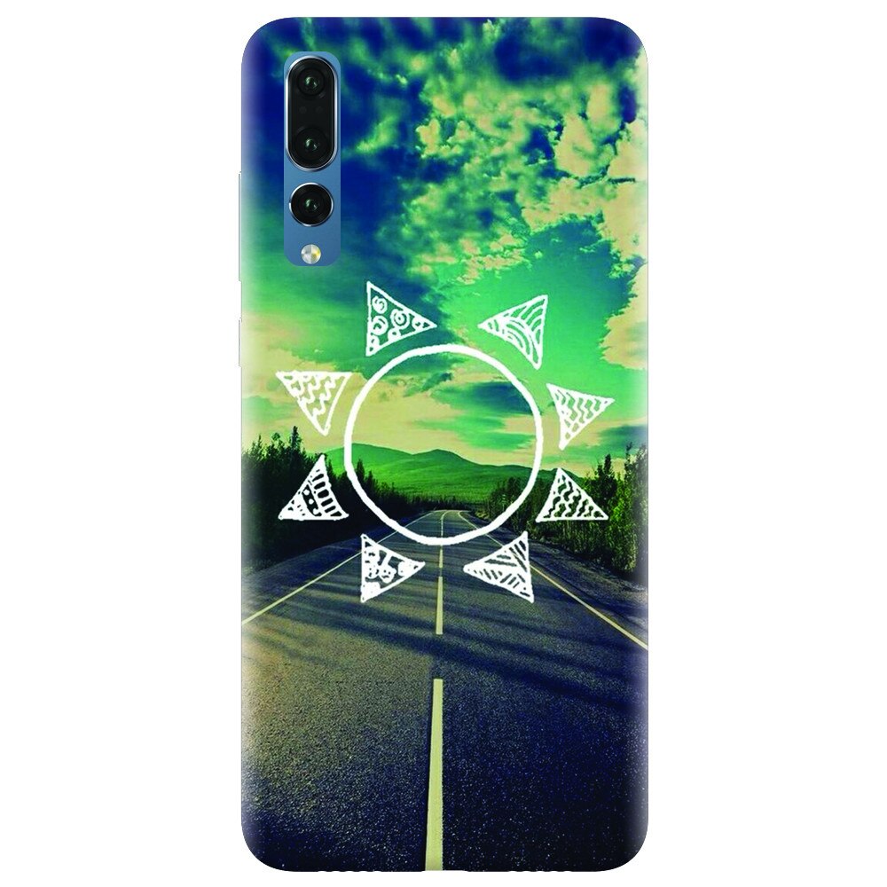 Husa silicon pentru Huawei P20 Pro, Sun On The Road