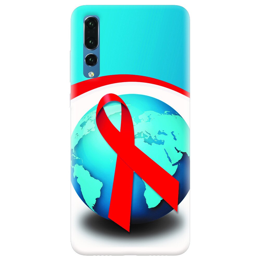 Husa silicon pentru Huawei P20 Pro, World Aids Day