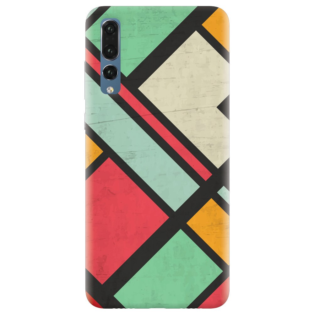 Husa silicon pentru Huawei P20 Pro, Retro Grunge