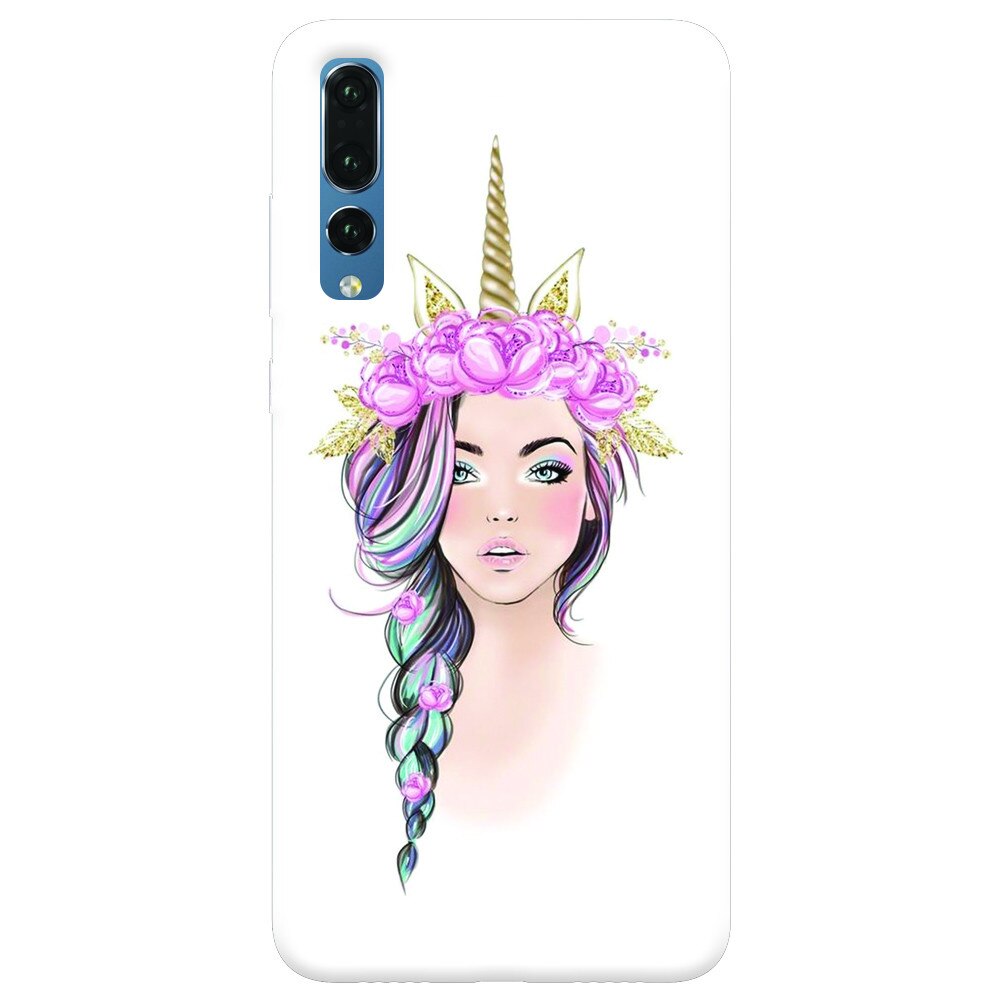 Husa silicon pentru Huawei P20 Pro, Unicorn Girl