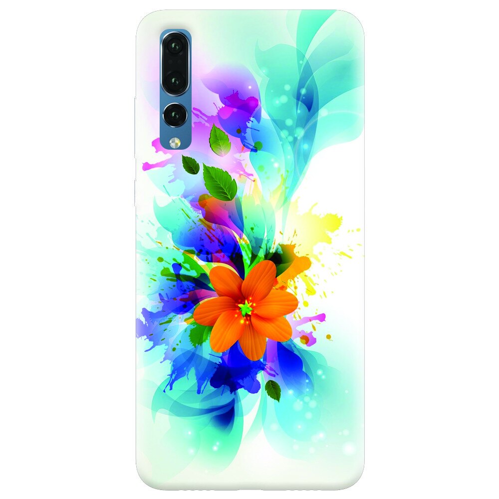 Husa silicon pentru Huawei P20 Pro, Flower 011