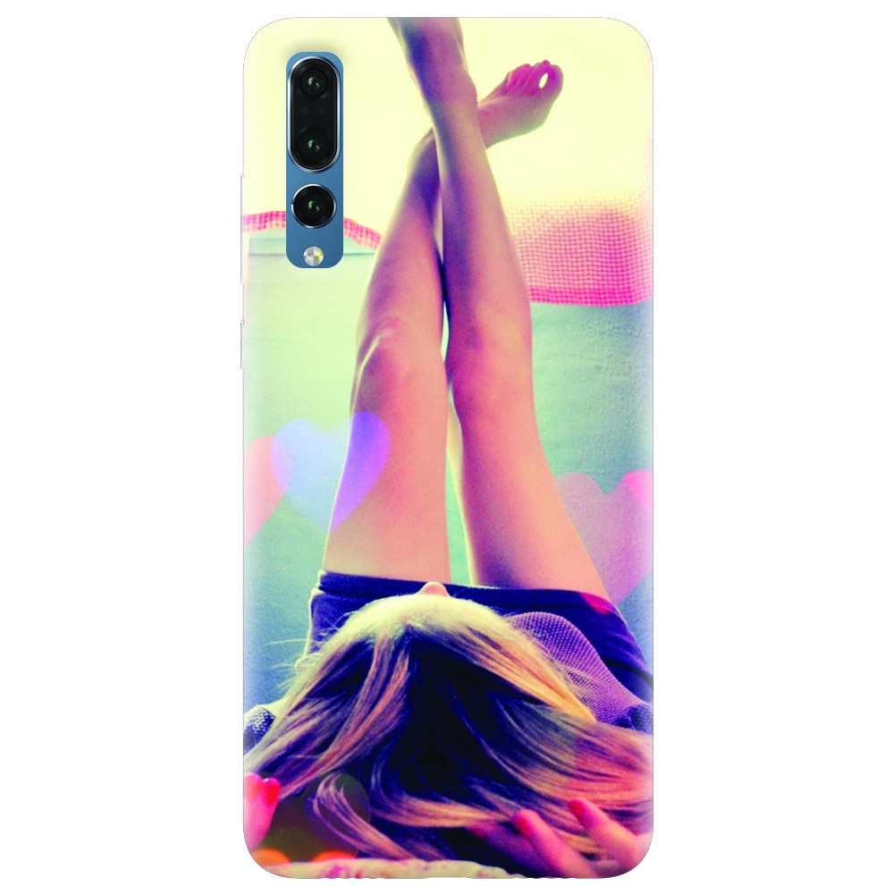 Husa silicon pentru Huawei P20 Pro, Relax Girl