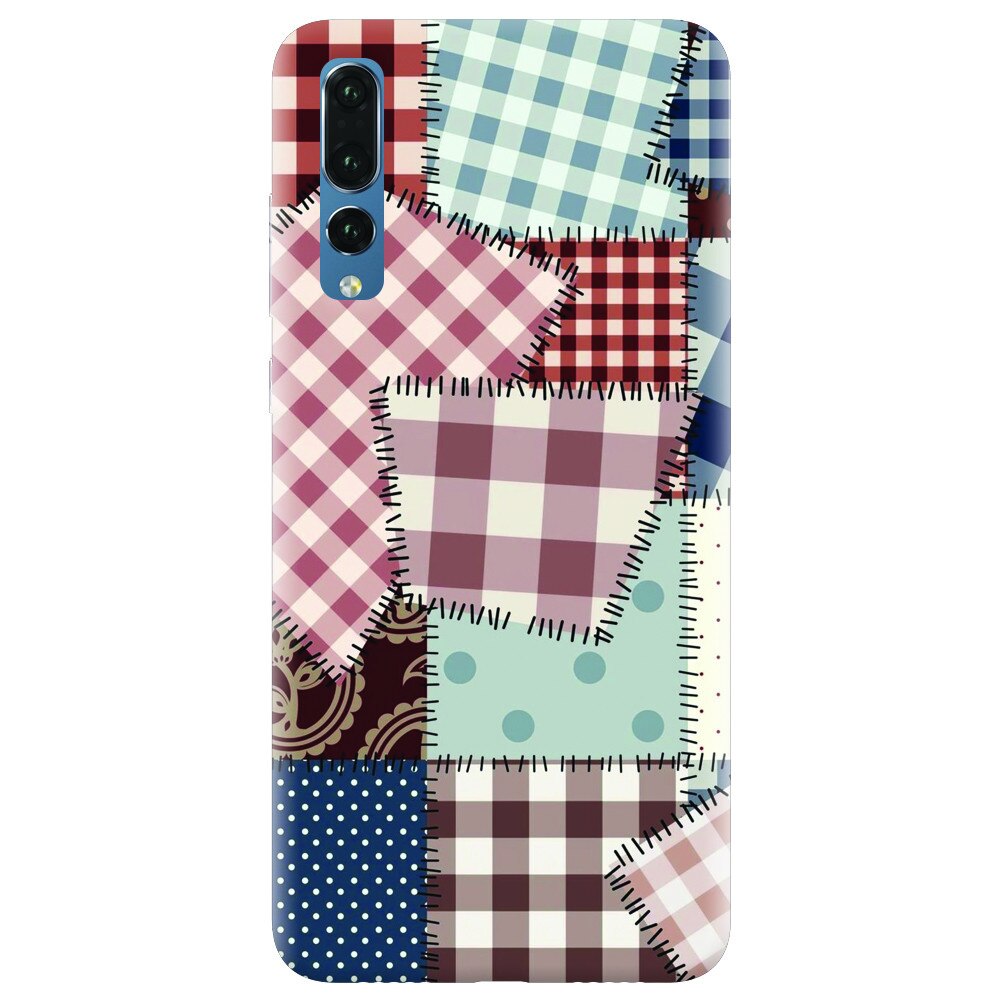Husa silicon pentru Huawei P20 Pro, Patchwork Vector