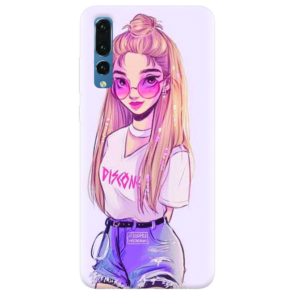 Husa silicon pentru Huawei P20 Pro, Girl Look