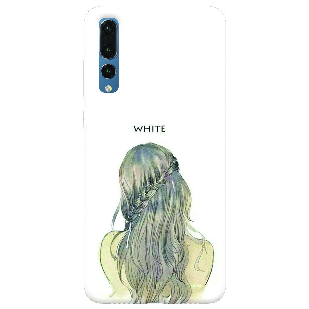Husa silicon pentru Huawei P20 Pro, White
