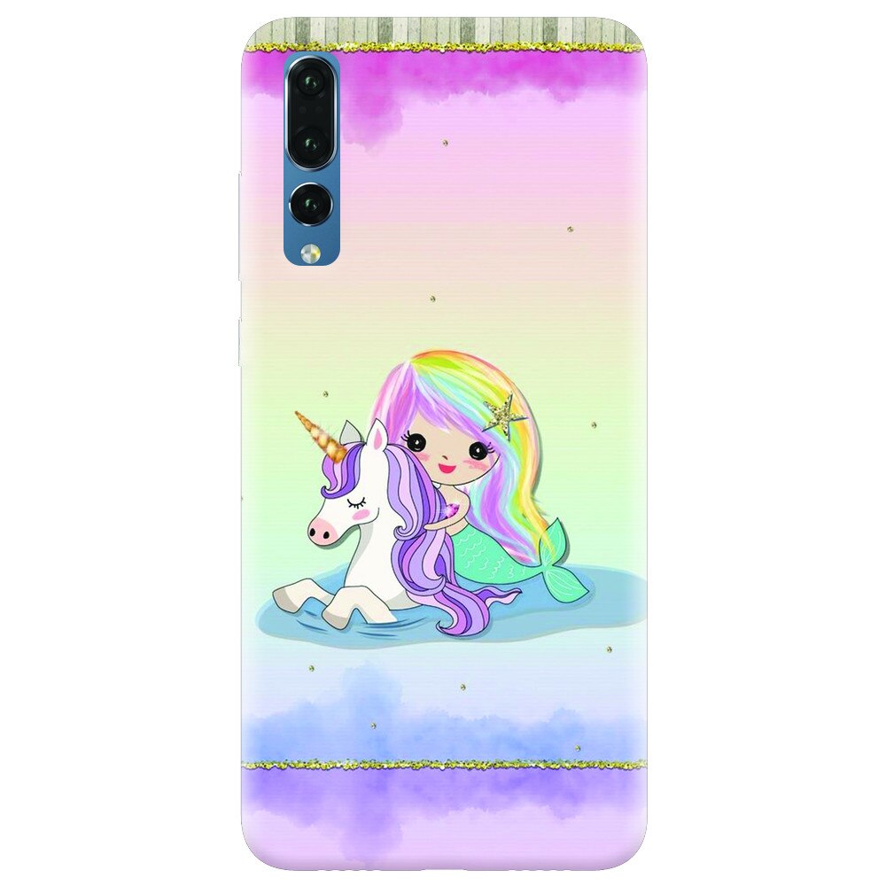 Husa silicon pentru Huawei P20 Pro, Mermaid Unicorn Play