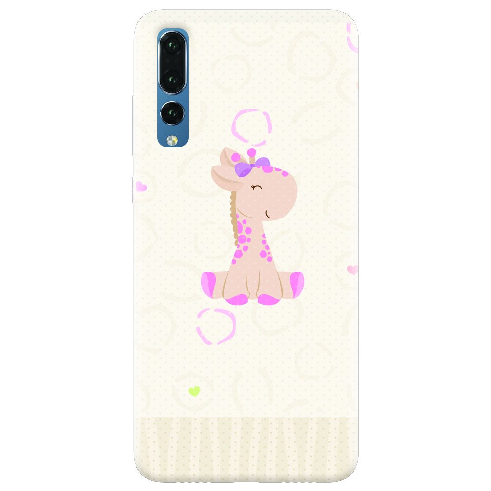 Husa silicon pentru Huawei P20 Pro, Giraffe Cute