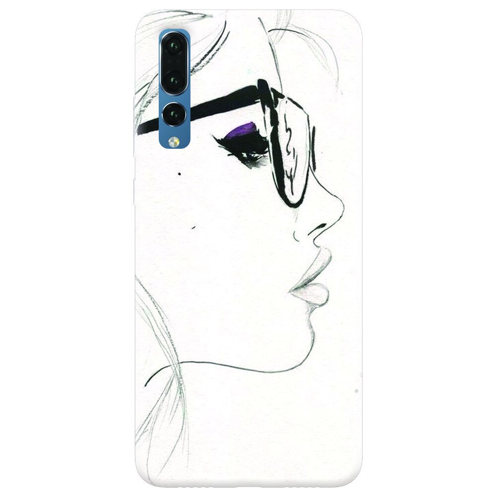 Husa silicon pentru Huawei P20 Pro, Girl Face