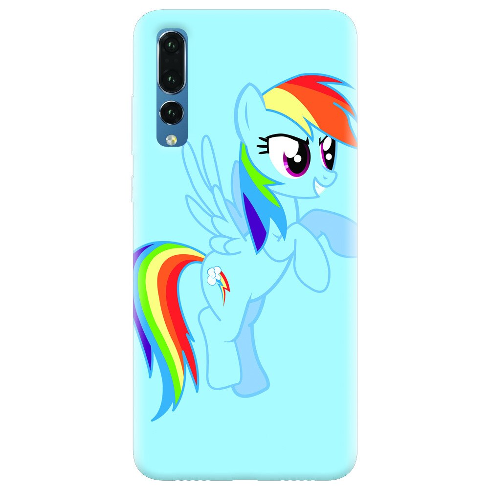 Husa silicon pentru Huawei P20 Pro, Rainbow Dash
