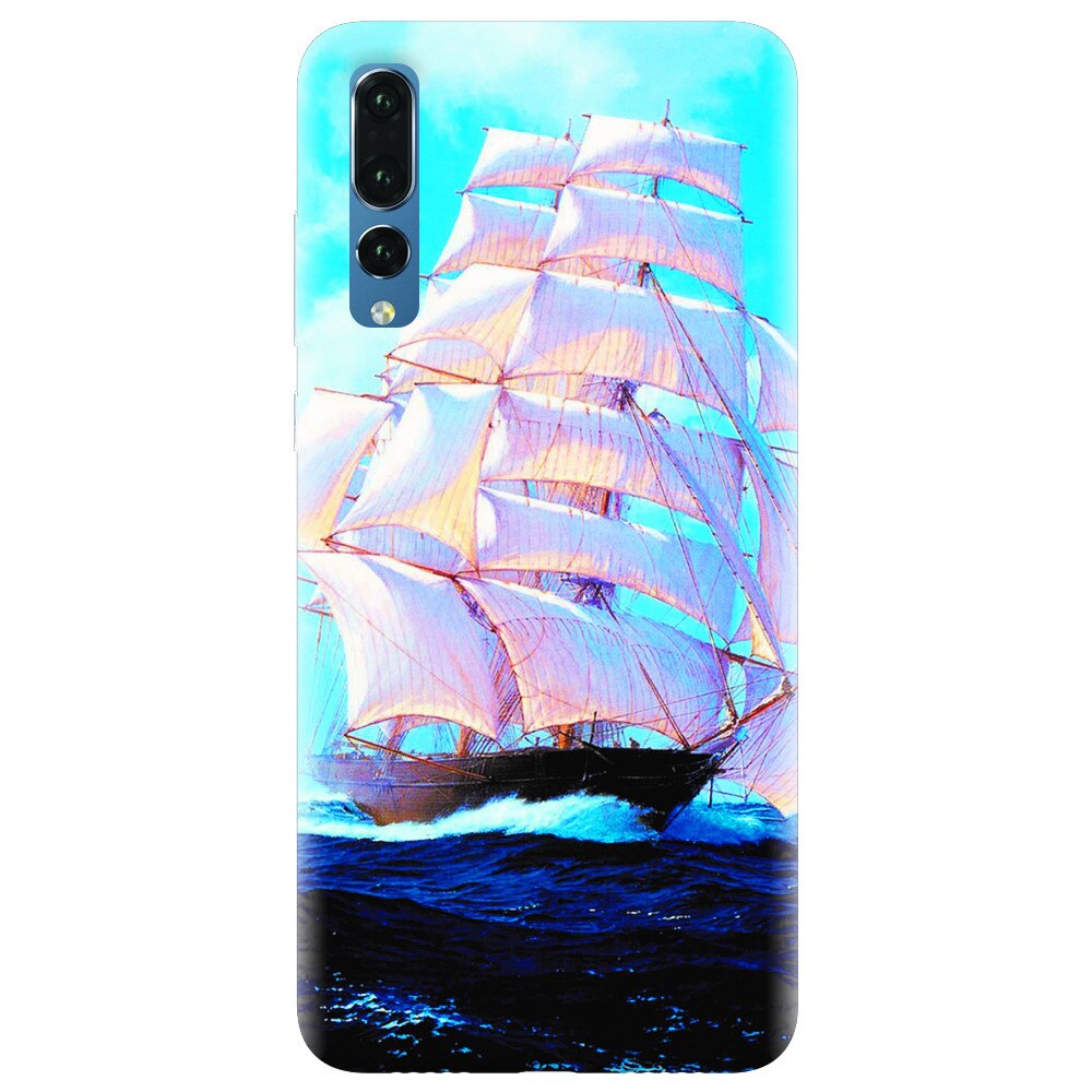 Husa silicon pentru Huawei P20 Pro, Attractive Art Of Ships