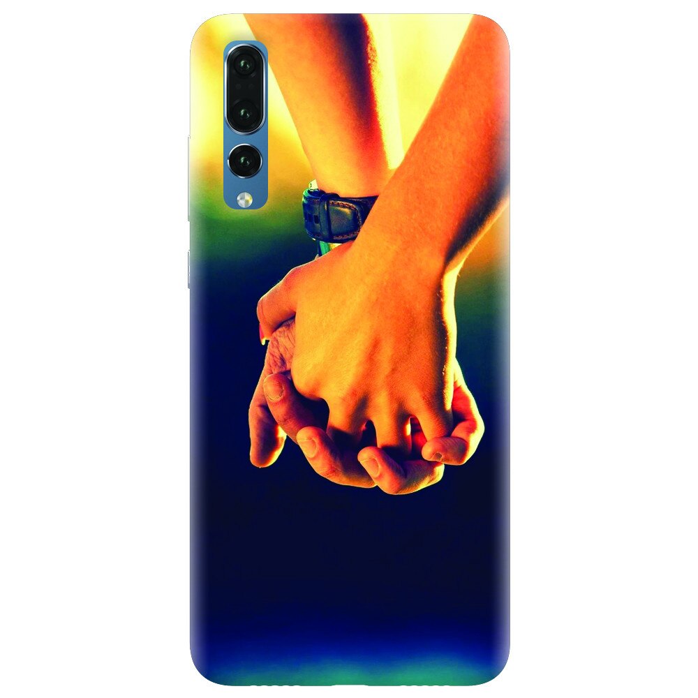 Husa silicon pentru Huawei P20 Pro, Couple Holding Hands