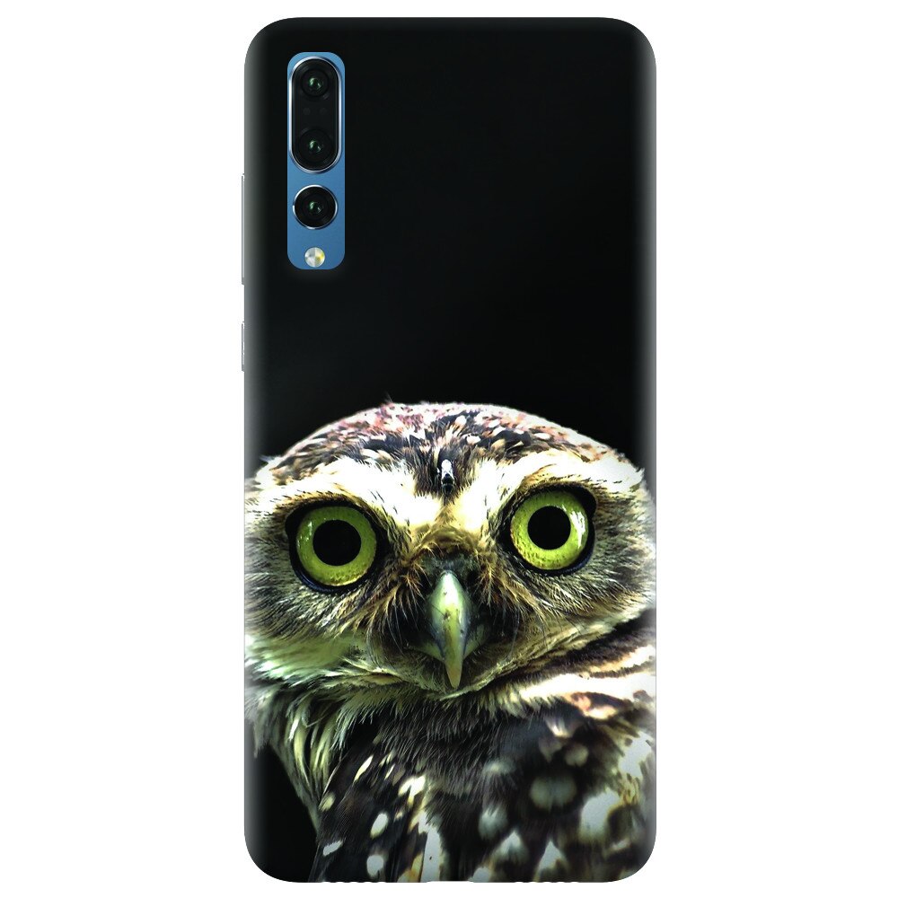 Husa silicon pentru Huawei P20 Pro, Owl In The Dark