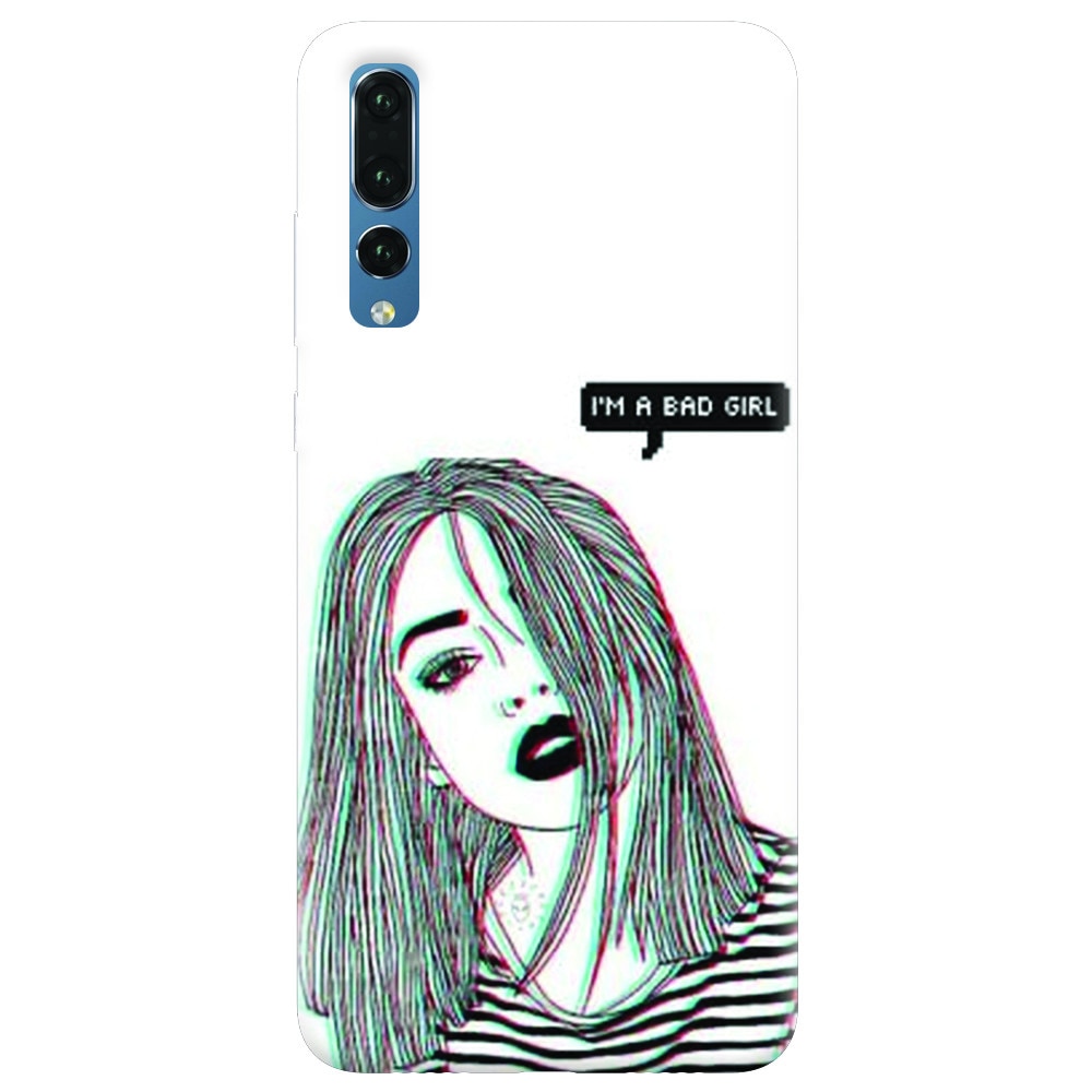Husa silicon pentru Huawei P20 Pro, Im A Bad Girl
