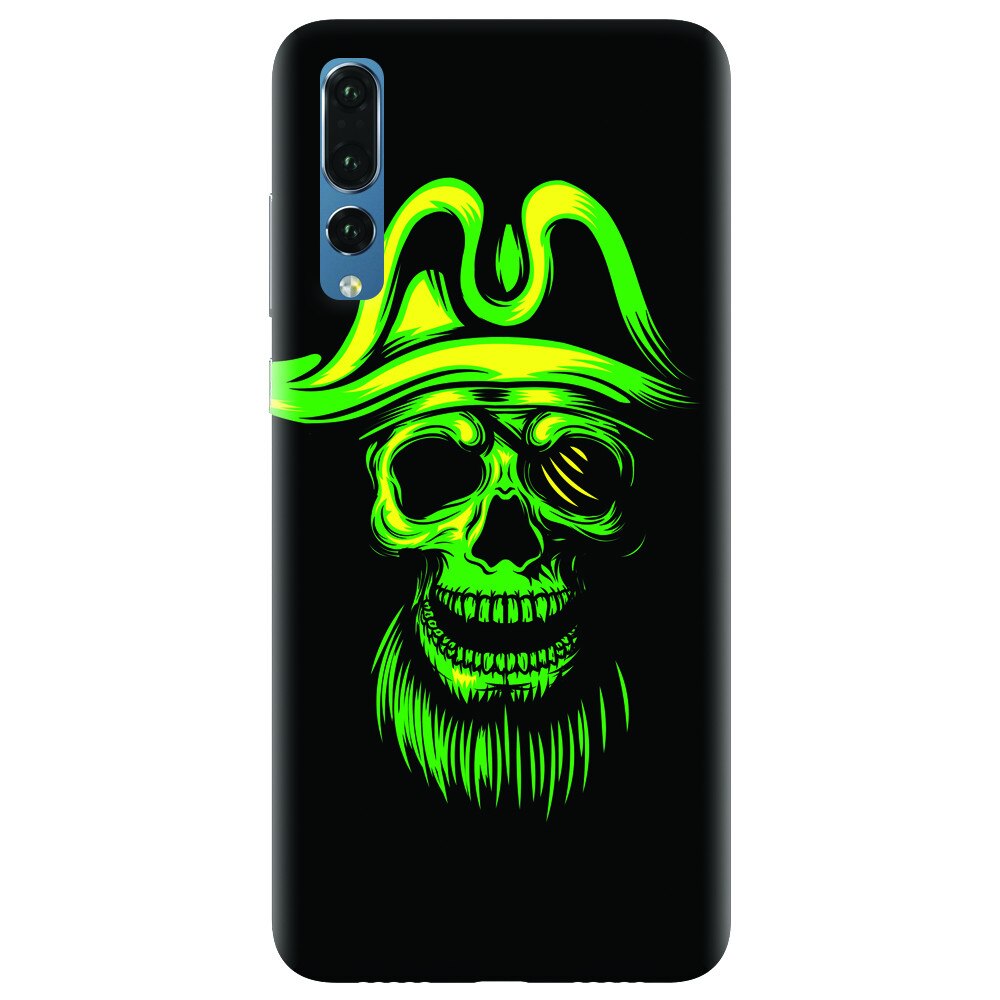 Husa silicon pentru Huawei P20 Pro, Pirate Skull