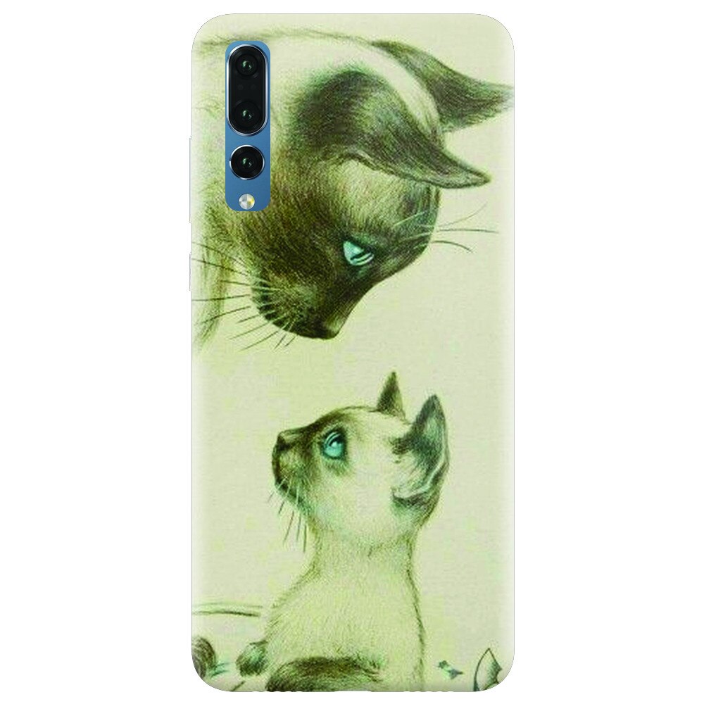 Husa silicon pentru Huawei P20 Pro, Little Cat