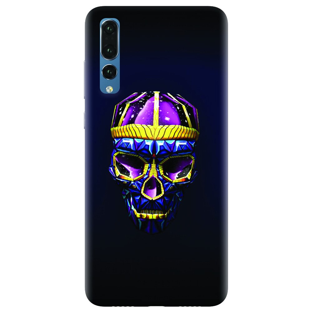 Husa silicon pentru Huawei P20 Pro, Colorfull Skull