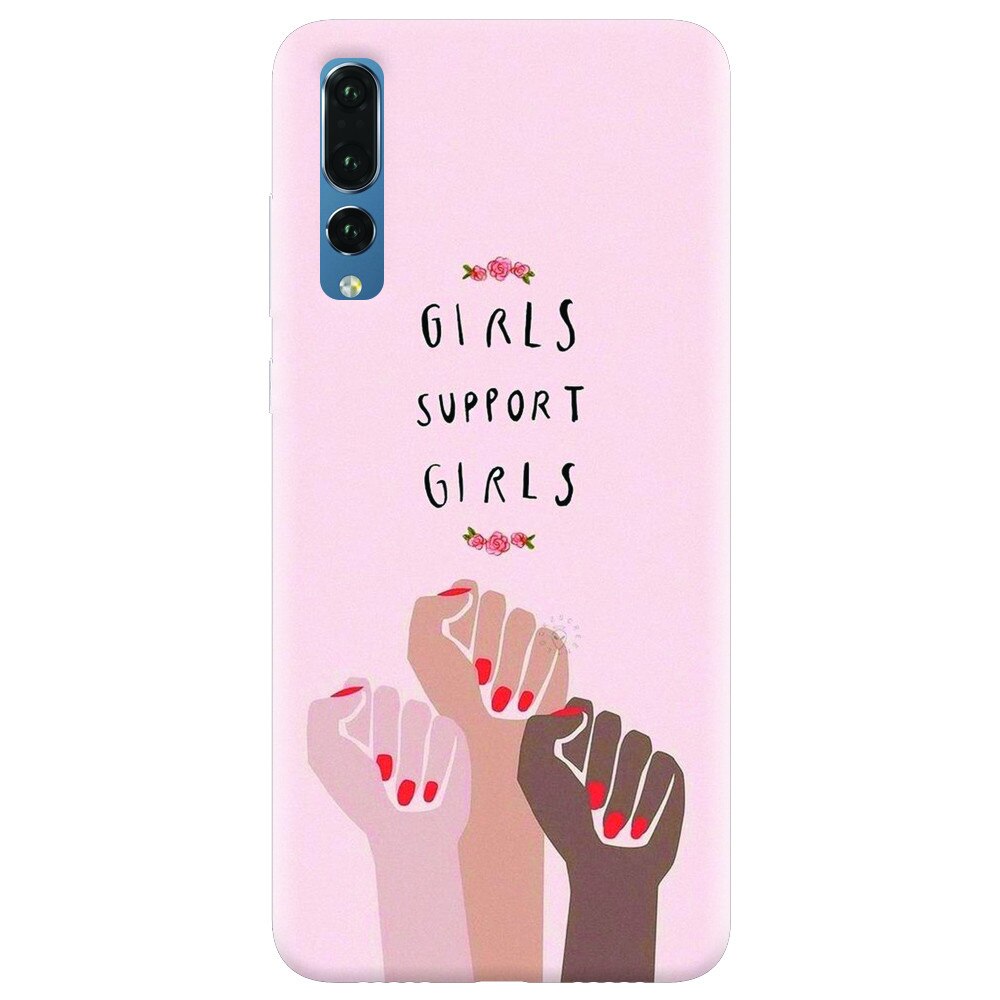 Husa silicon pentru Huawei P20 Pro, Girls Supportgirls