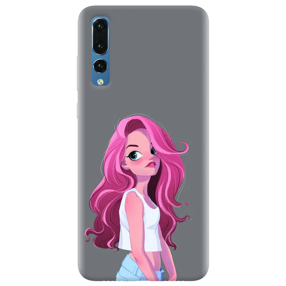 Husa silicon pentru Huawei P20 Pro, Cute Girl