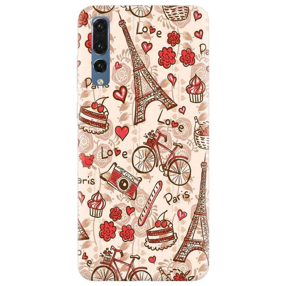 Husa silicon pentru Huawei P20 Pro, Paris Love