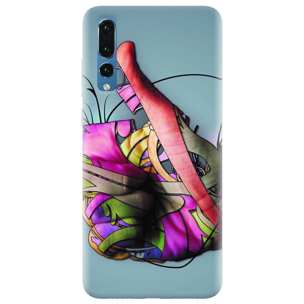 Husa silicon pentru Huawei P20 Pro, Beautiful Hand Art