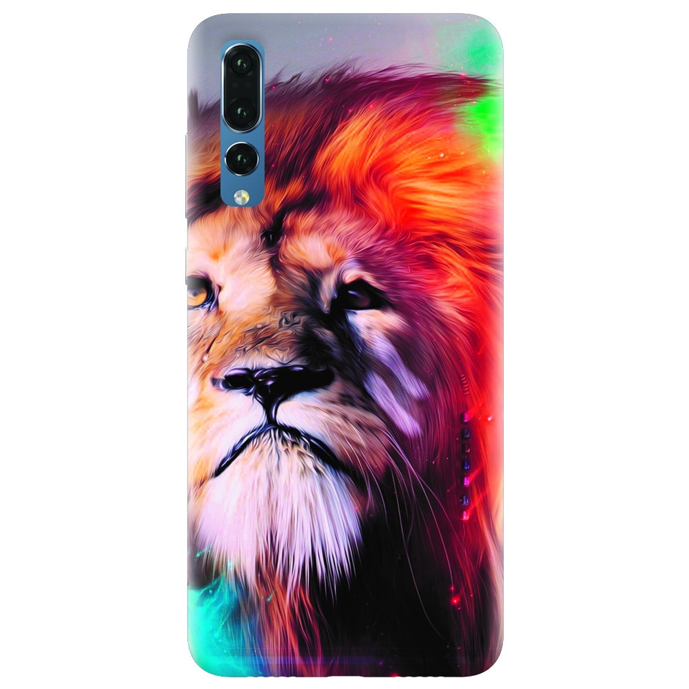 Husa silicon pentru Huawei P20 Pro, Awesome Art Of Lion