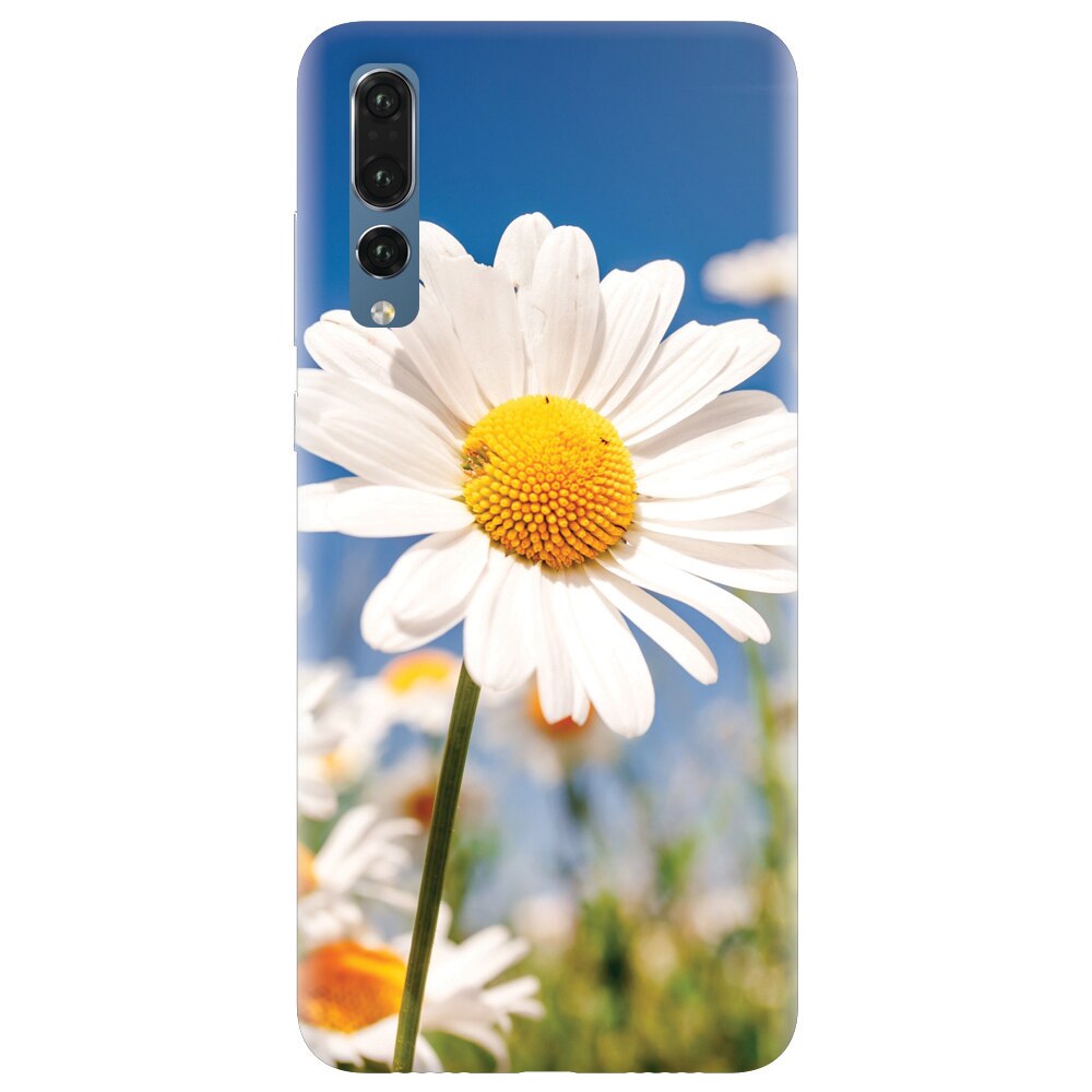 Husa silicon pentru Huawei P20 Pro, Daisies Field Flowers