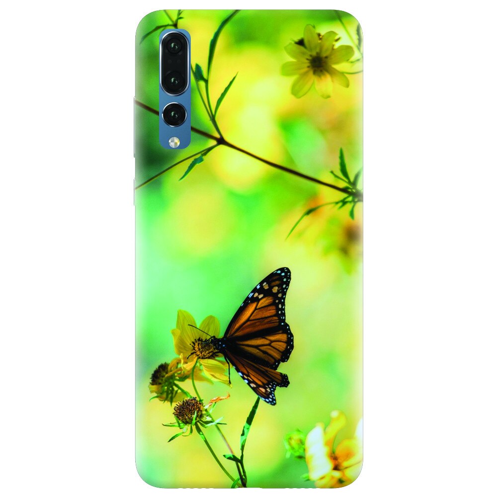 Husa silicon pentru Huawei P20 Pro, Butterfly