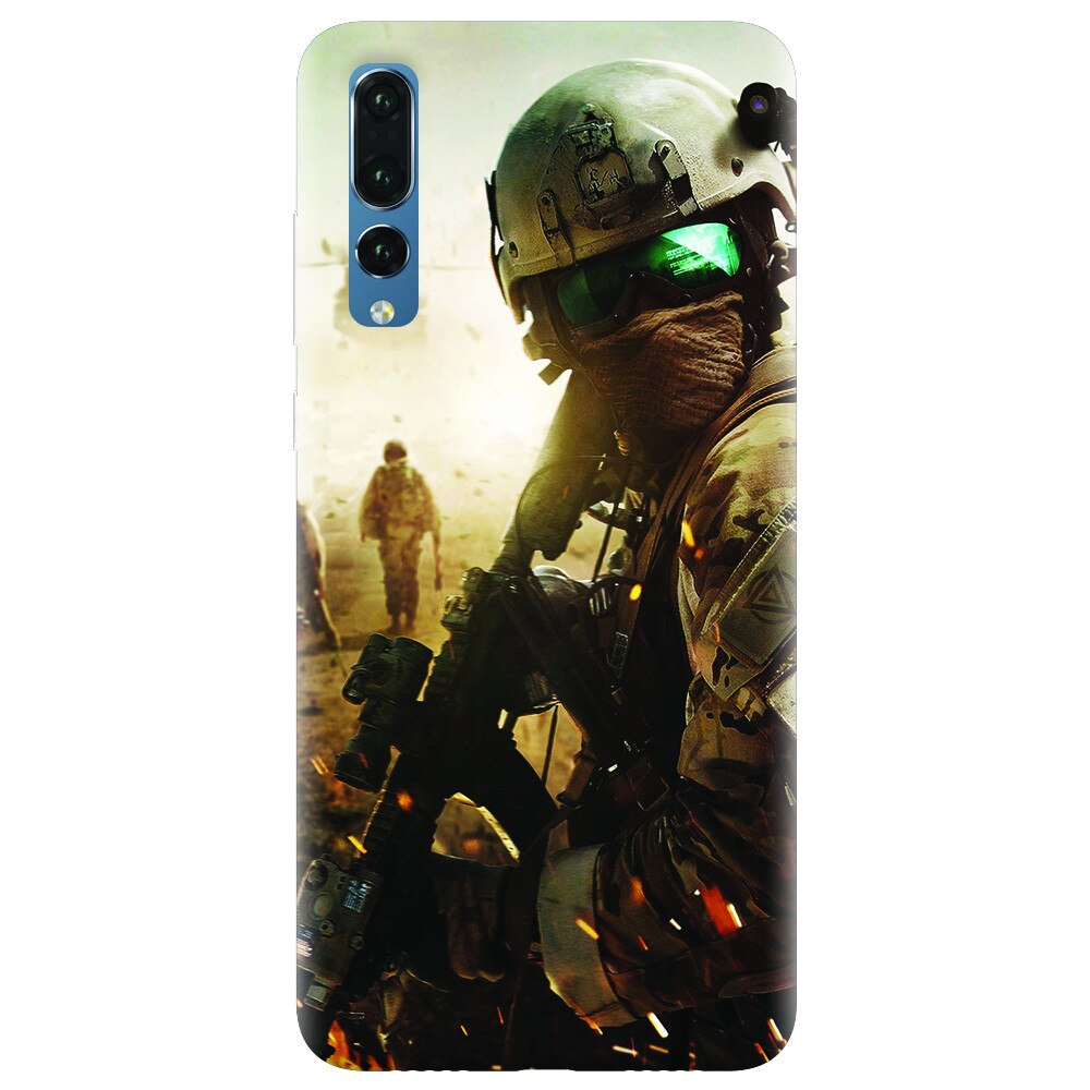 Husa silicon pentru Huawei P20 Pro, Battlefield