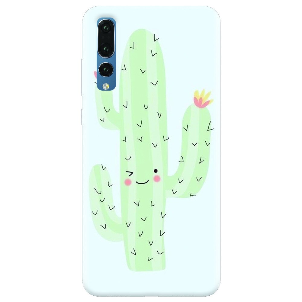 Husa silicon pentru Huawei P20 Pro, Cactus