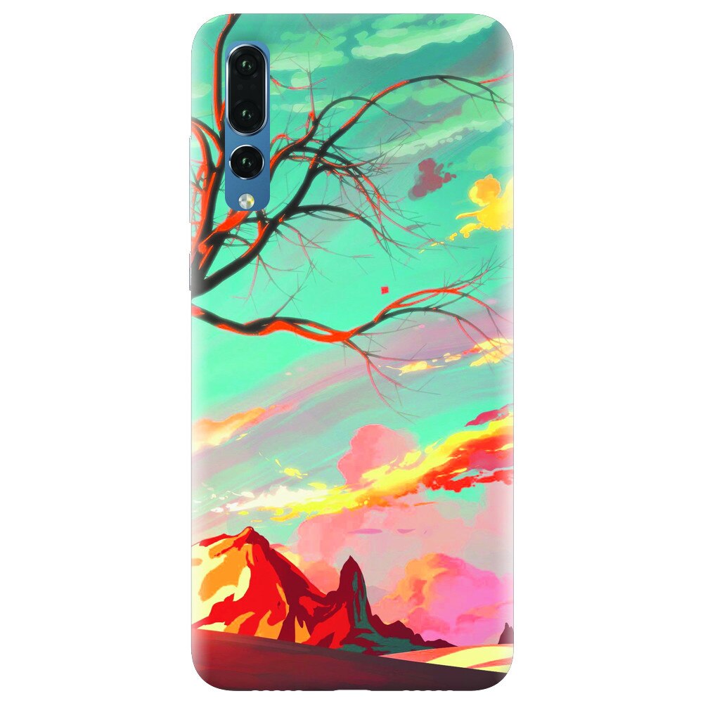 Husa silicon pentru Huawei P20 Pro, Artistic Landscape