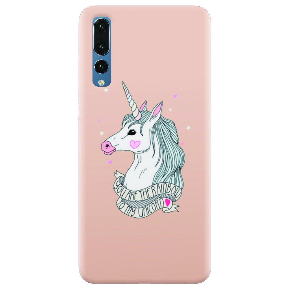 Husa silicon pentru Huawei P20 Pro, Cute Rose Gold