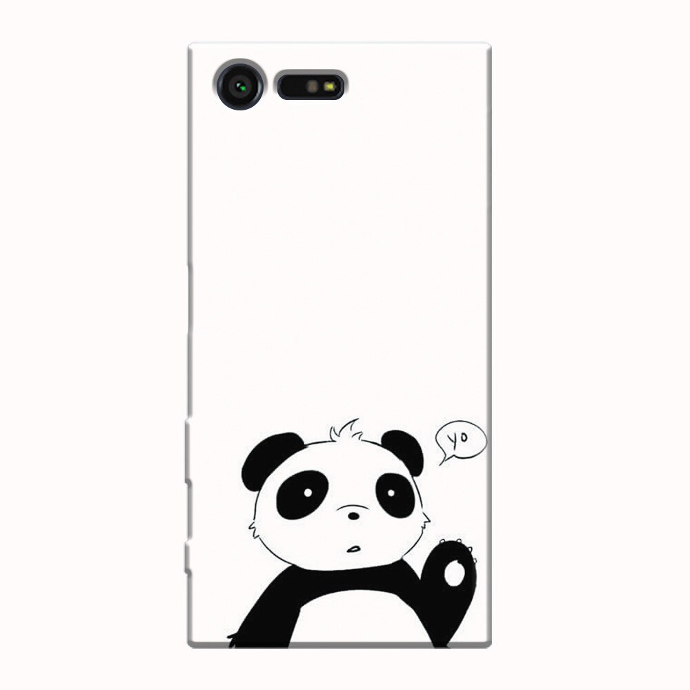 Husa silicon pentru Sony Xperia X Compact, Panda Cellphone