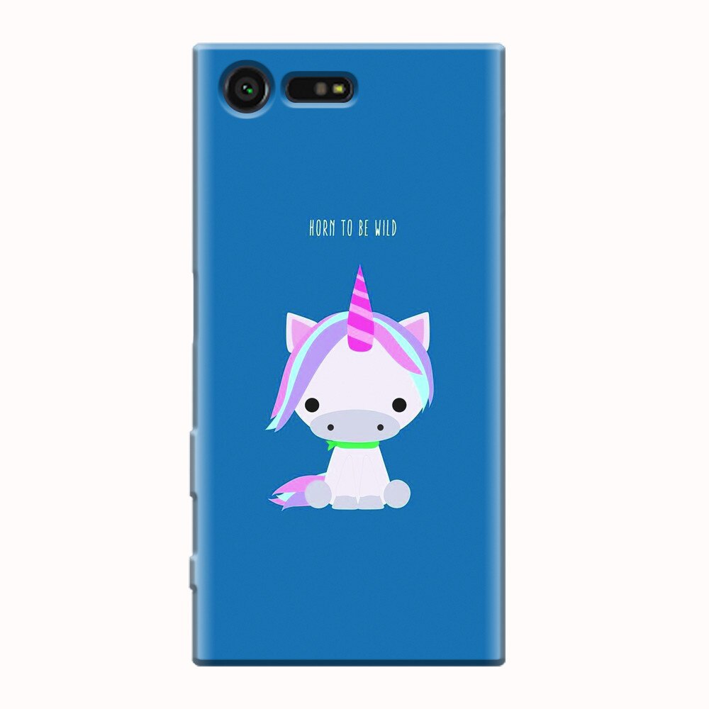 Husa silicon pentru Sony Xperia X Compact, Horn To Be Wild Cute Unicorn