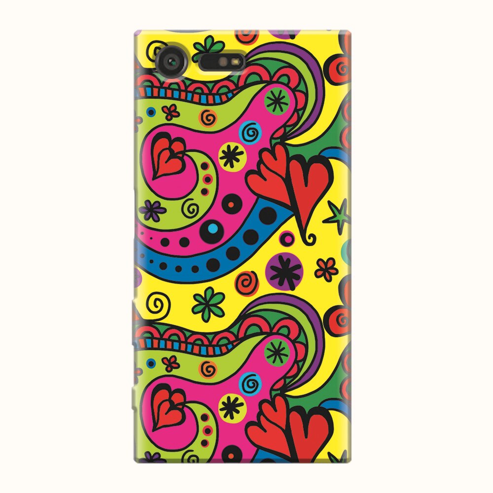 Husa silicon pentru Sony Xperia X Compact, Heart Color