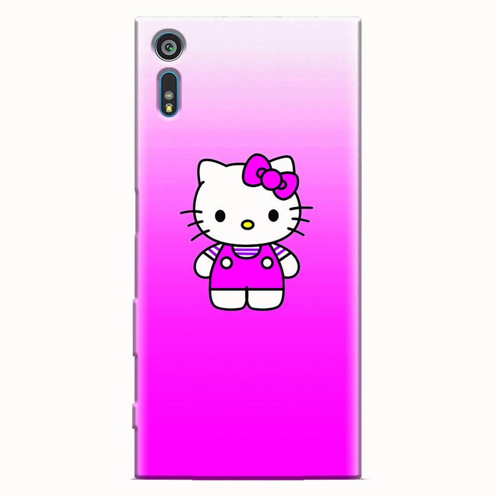 Husa silicon pentru Sony Xperia XR, Cute Pink Catty