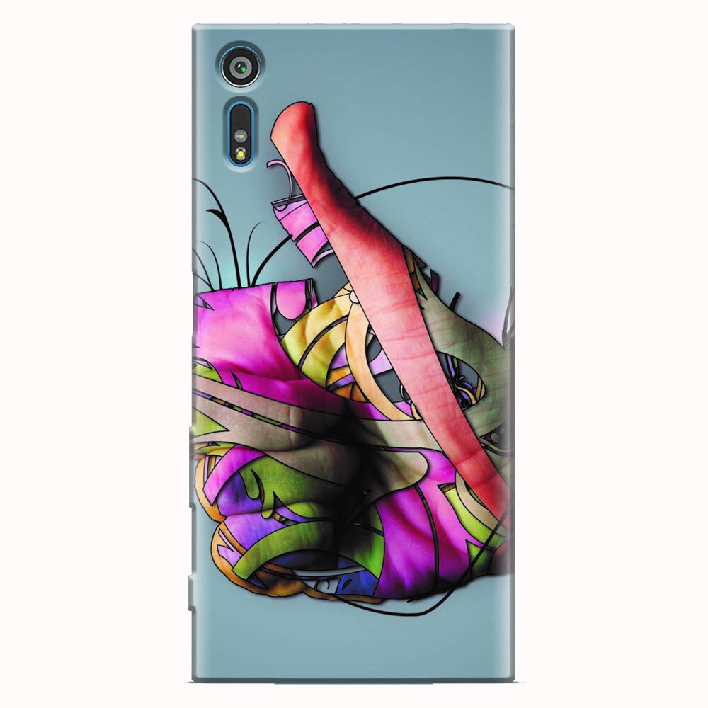 Husa silicon pentru Sony Xperia XZ, Beautiful Hand Art