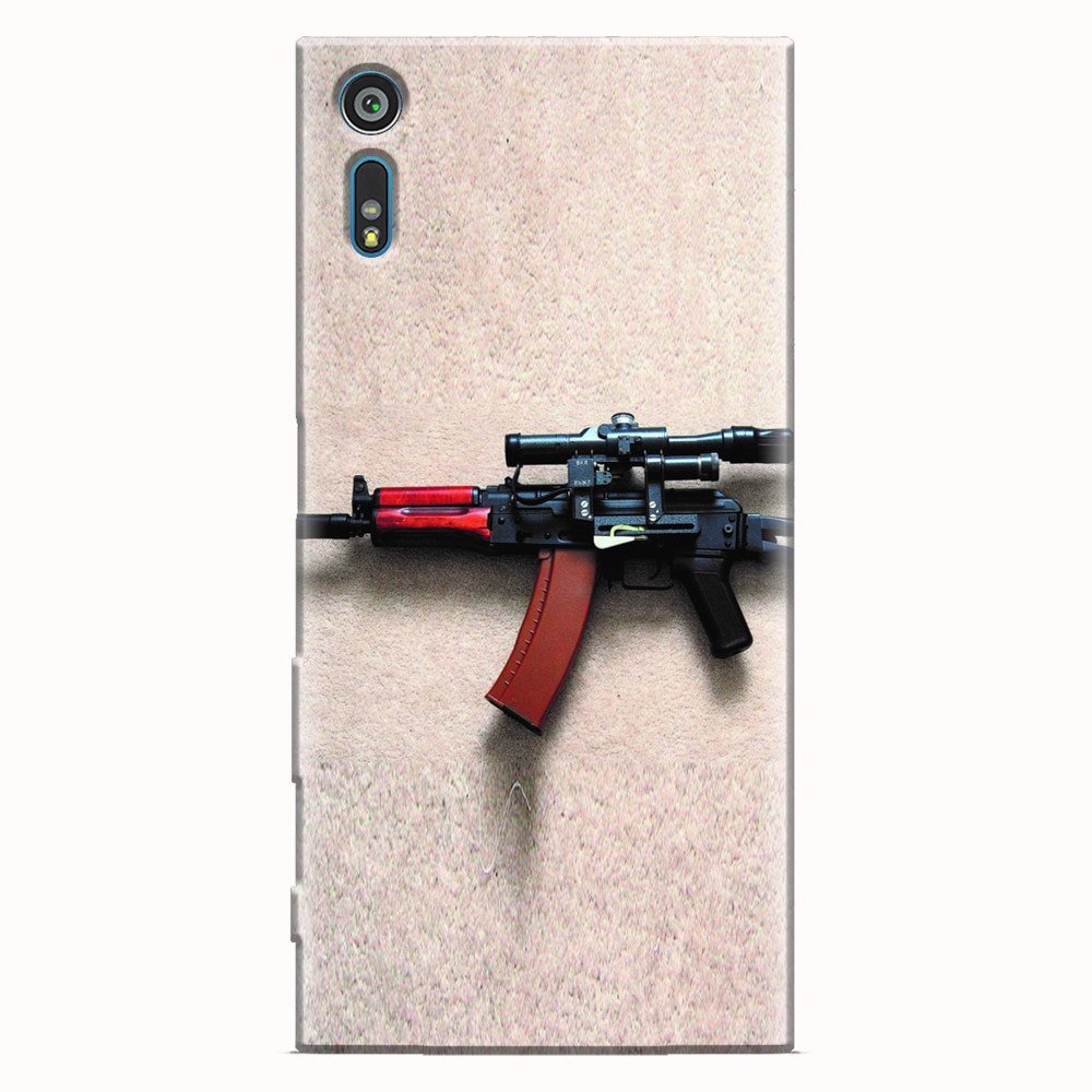Husa silicon pentru Sony Xperia XZ, AK Kalashnikov Gun Of Military
