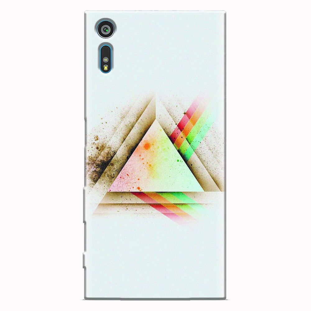 Husa silicon pentru Sony Xperia XR, Abstract Grunge Light Triangle