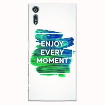 Husa silicon pentru Sony Xperia XR, Enjoy Every Moment Motivational Husa silicon pentru Sony Xperia XR, Enjoy Every Moment Motivational